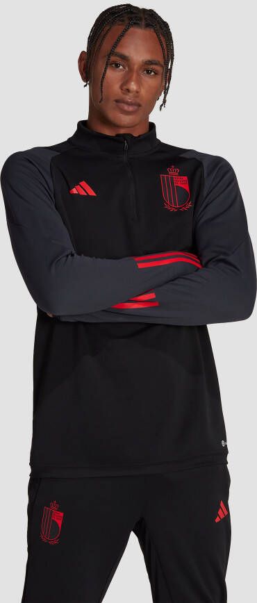 Adidas belgië tiro trainingstop 22 23 zwart grijs heren