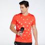 Adidas brand love logo's hardloopshirt rood heren - Thumbnail 1