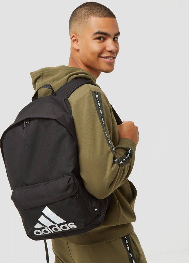 Adidas classic badge of sport rugzak zwart wit