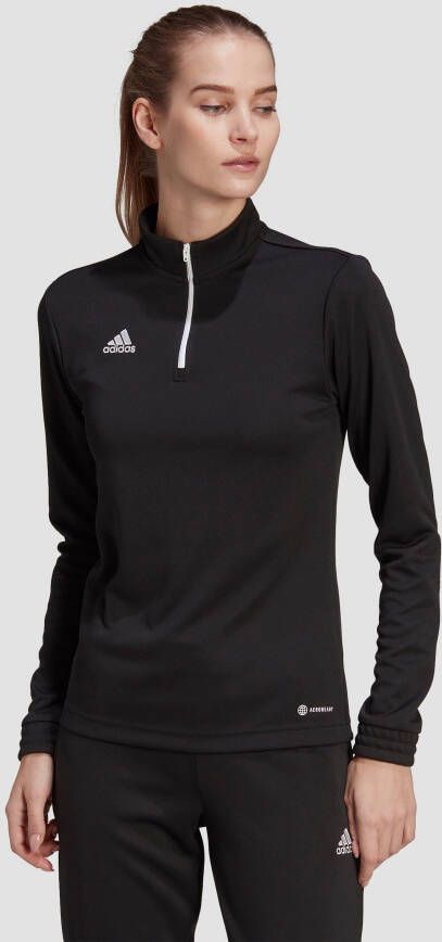 Adidas entrada 22 hardlooptop zwart wit dames