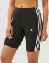 Adidas 3-Stripes Badge of Sport Cycle Shorts Black White- Dames Black White - Thumbnail 3