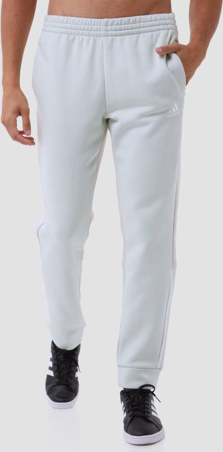 Adidas essentials colorblock joggingbroek groen wit heren - Foto 2