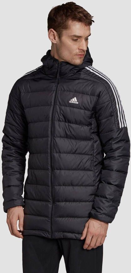 Adidas essentials down parka winterjas zwart heren