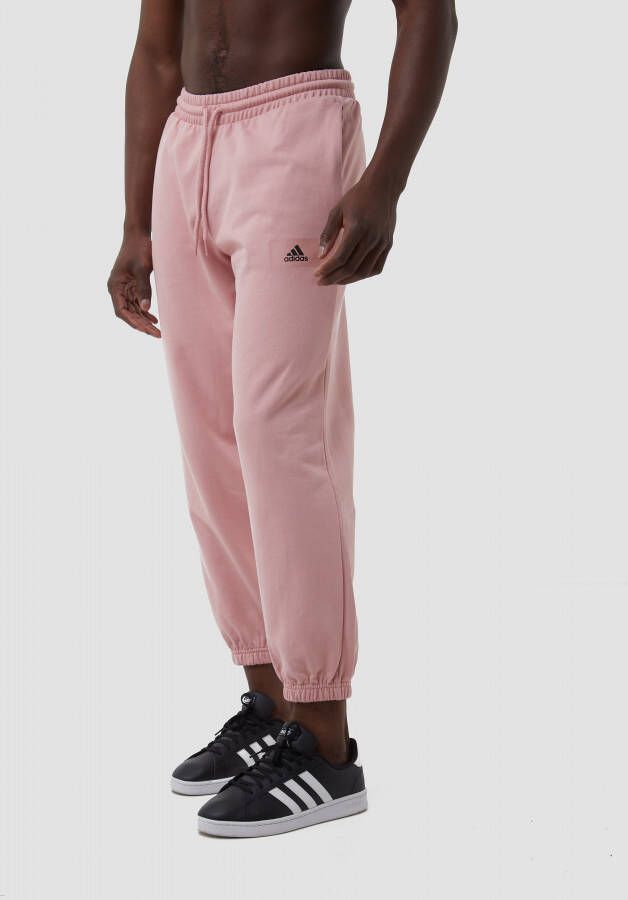 Adidas essentials feelvivid french terry joggingbroek roze heren