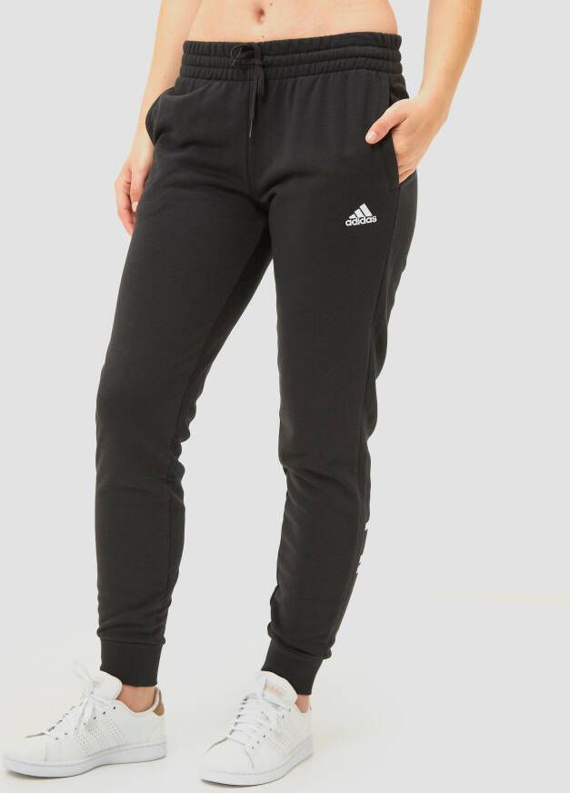 Adidas essentials french terry logo joggingbroek zwart dames