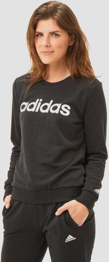 Adidas essentials logo sweater zwart dames