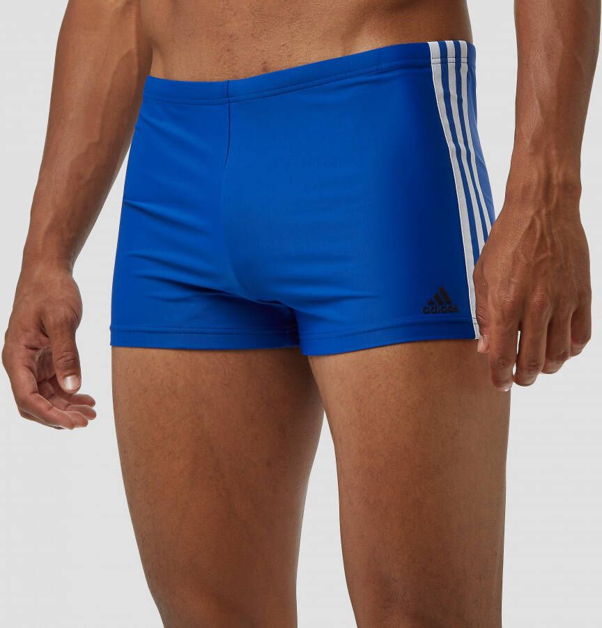 Adidas fitness 3 stripes zwembroek blauw heren