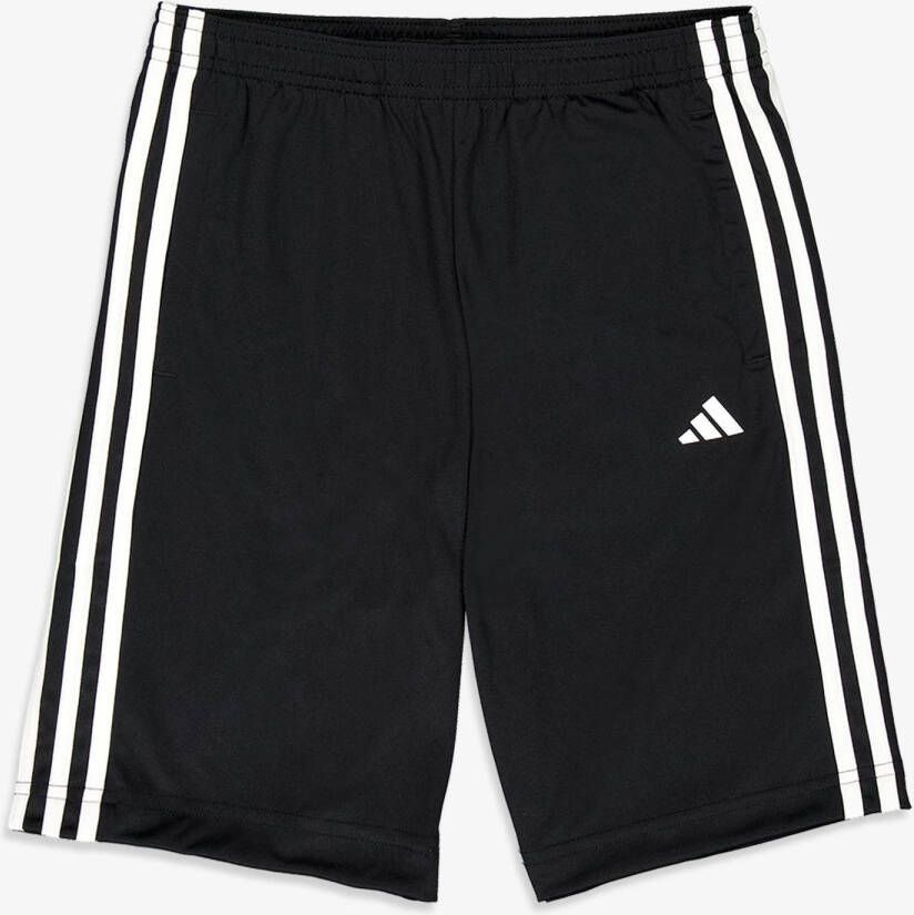 Adidas Sportswear regular fit short met logo zwart wit Korte broek Jongens Polyester 128