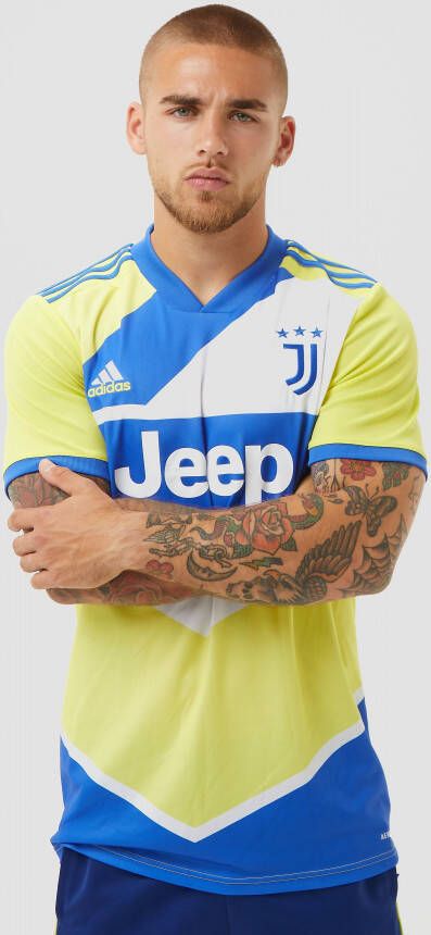 Adidas juventus fc third shirt 21 22 blauw geel heren - Foto 2
