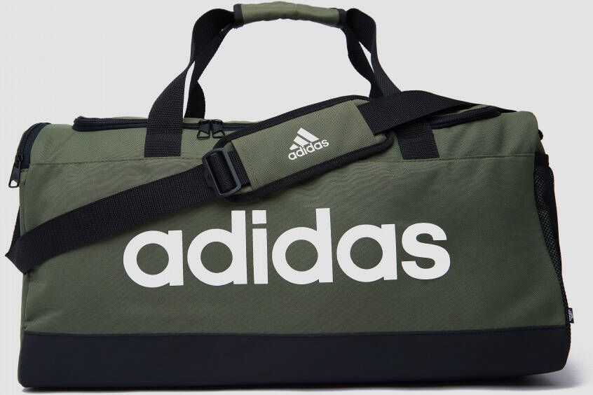 Adidas linear duffel sporttas medium groen