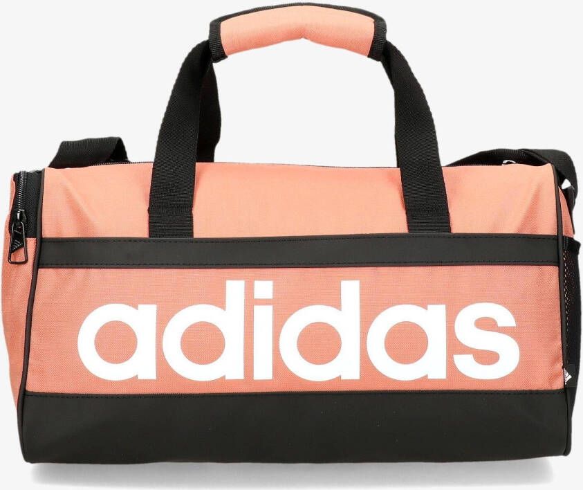 Adidas linear duffel sporttas roze zwart