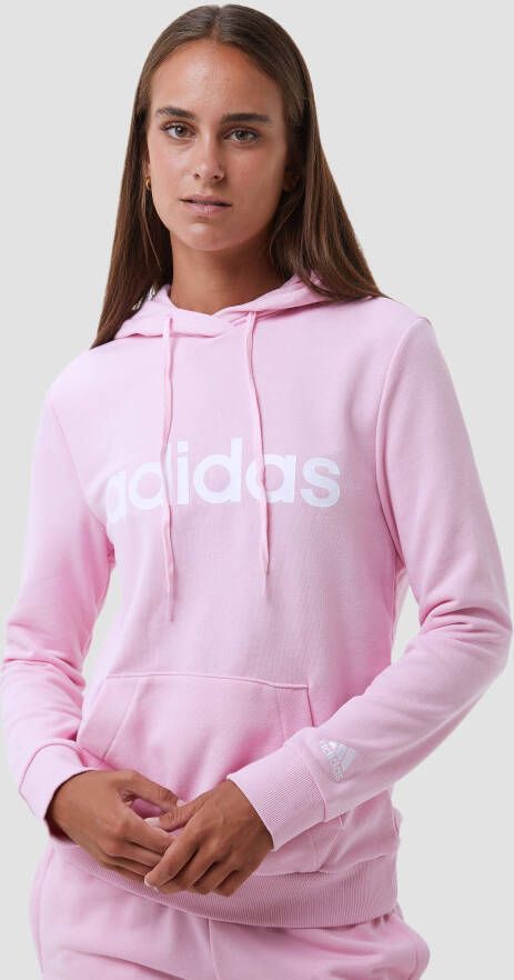 Adidas linear french terry trui roze dames