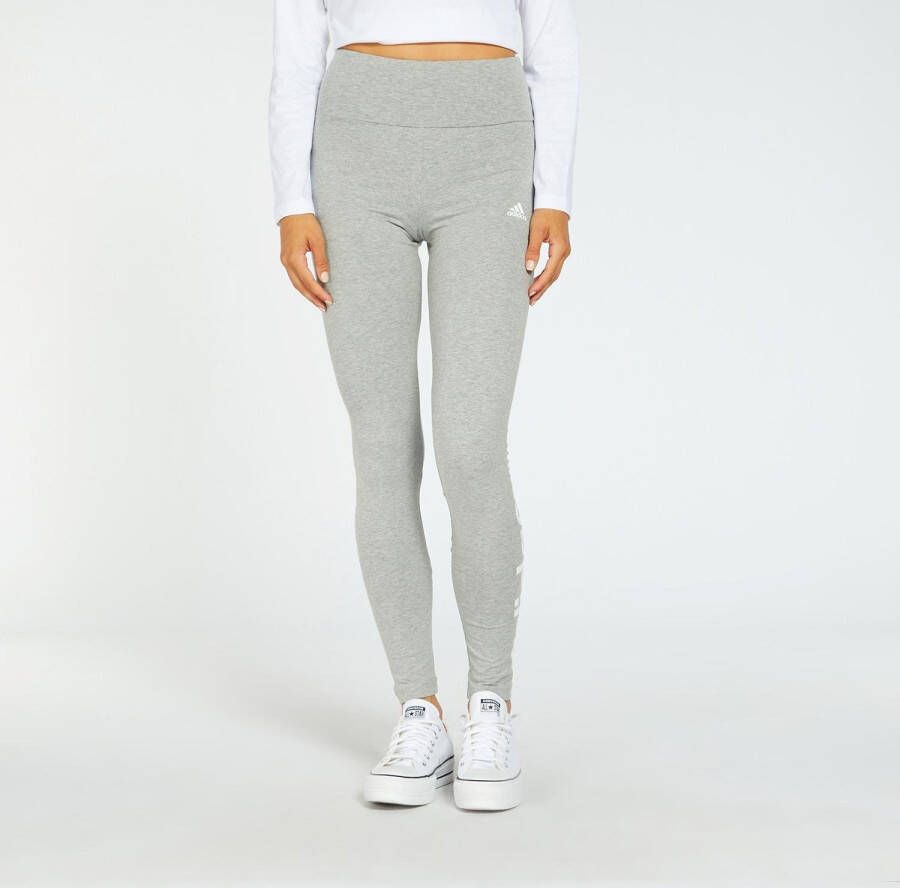 Adidas linear legging grijs dames