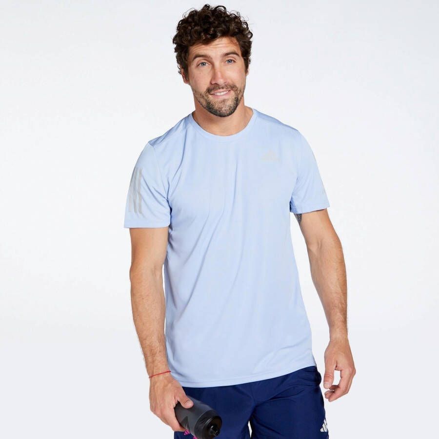 Adidas own the run hardloopshirt blauw heren