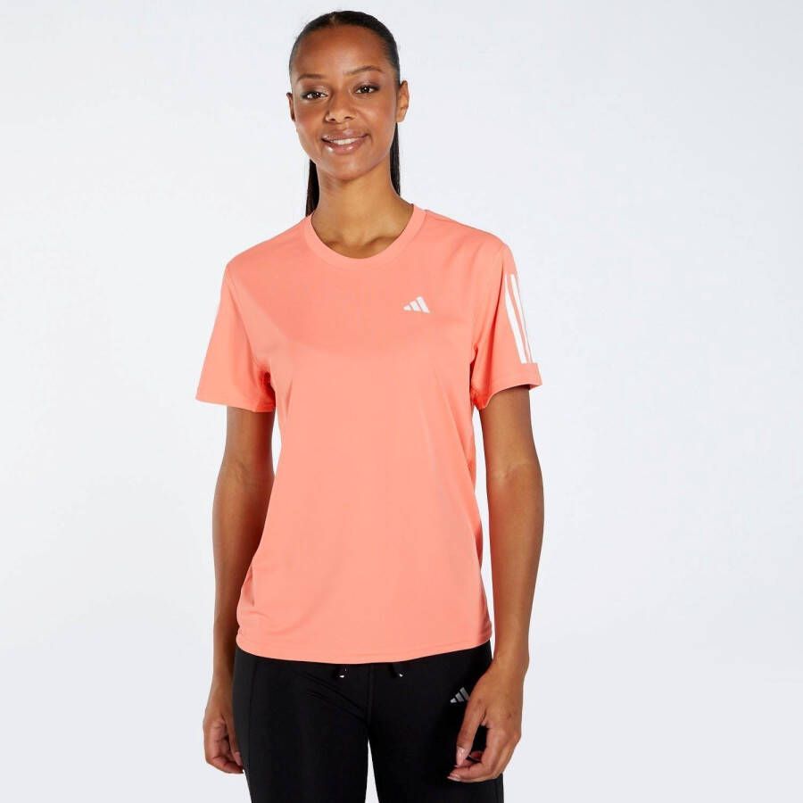 Adidas own the run hardloopshirt roze dames