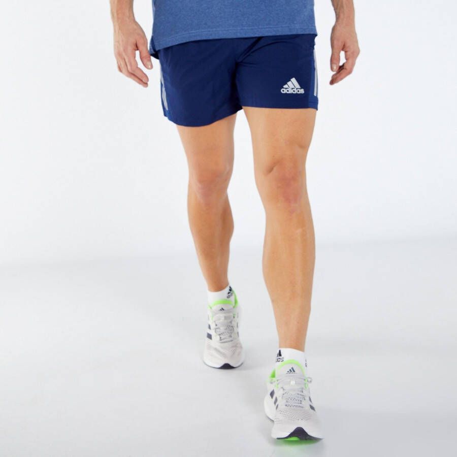 Adidas own the run hardloopshort blauw heren