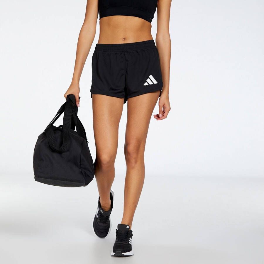 Adidas pacer 3-bar knit sportbroekje zwart dames
