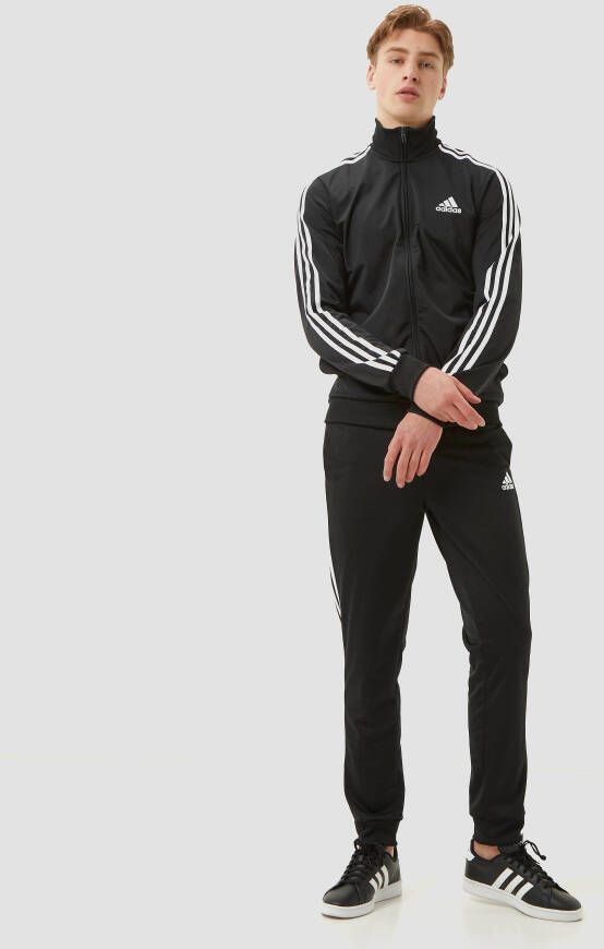 Adidas primegreen essentials 3-stripes trainingspak zwart heren
