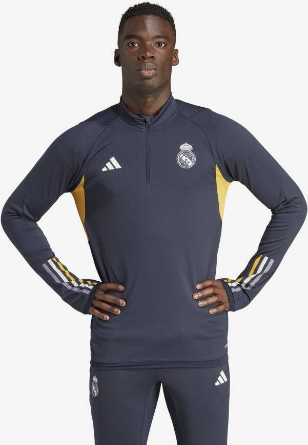 Adidas Sweater Real Madrid Training 23 24 Marineblauw Korte Broek Jongens