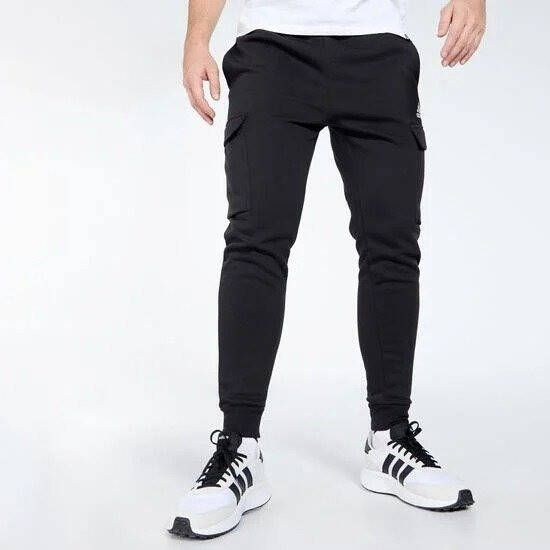 Adidas regular tapered cargo joggingbroek zwart heren