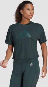 Adidas sportshirt groen dames