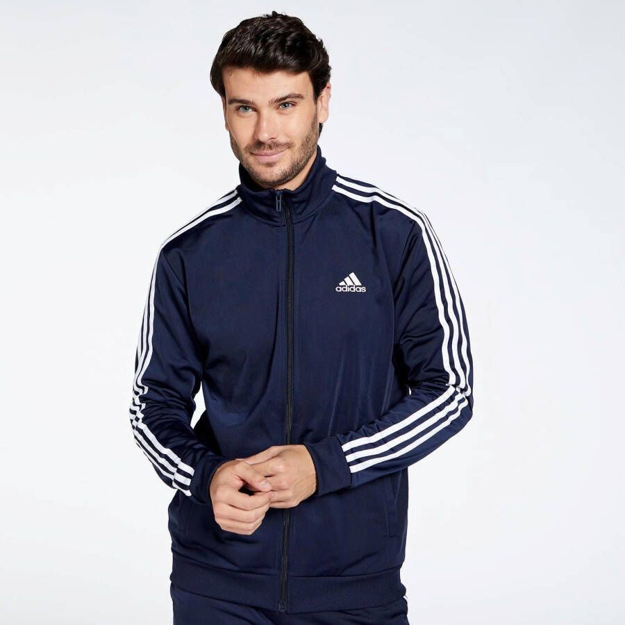 Adidas sportswear basic 3-stripes trainingspak blauw heren