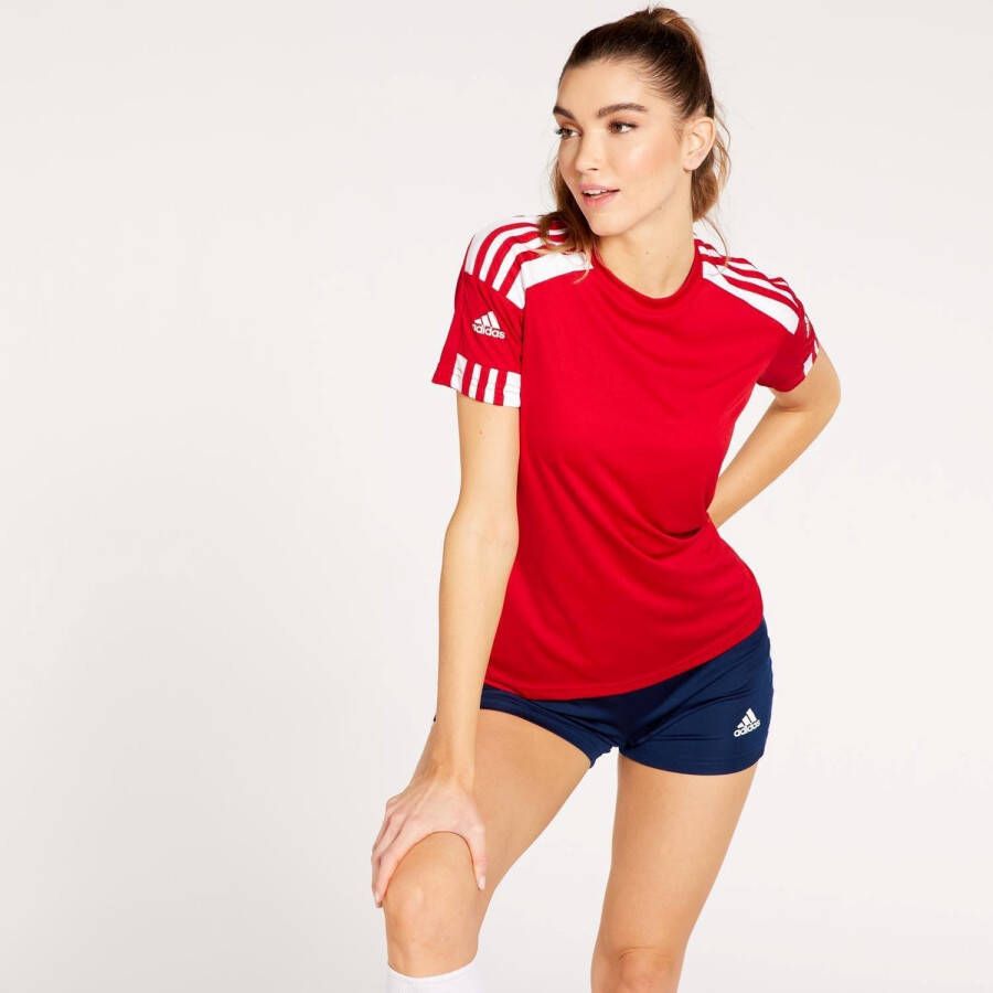 Adidas squadra 21 voetbalshirt rood dames