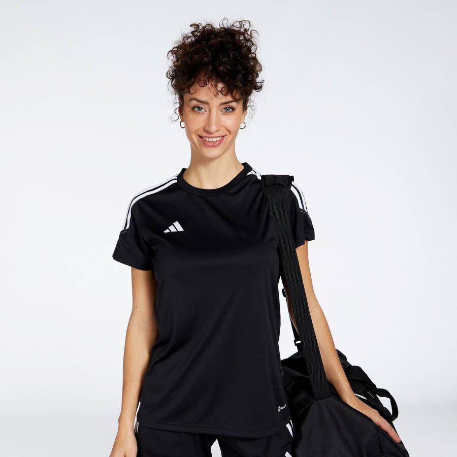 Adidas tiro 23 club voetbalshirt zwart dames