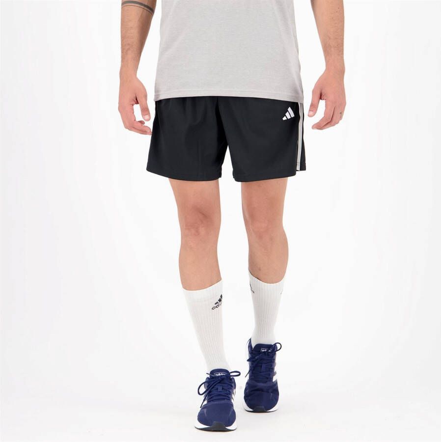 Adidas train essentials pique 3-stripes sportbroekje zwart heren