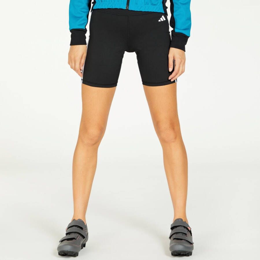 Adidas training essentials 3-stripes korte sporttight zwart dames
