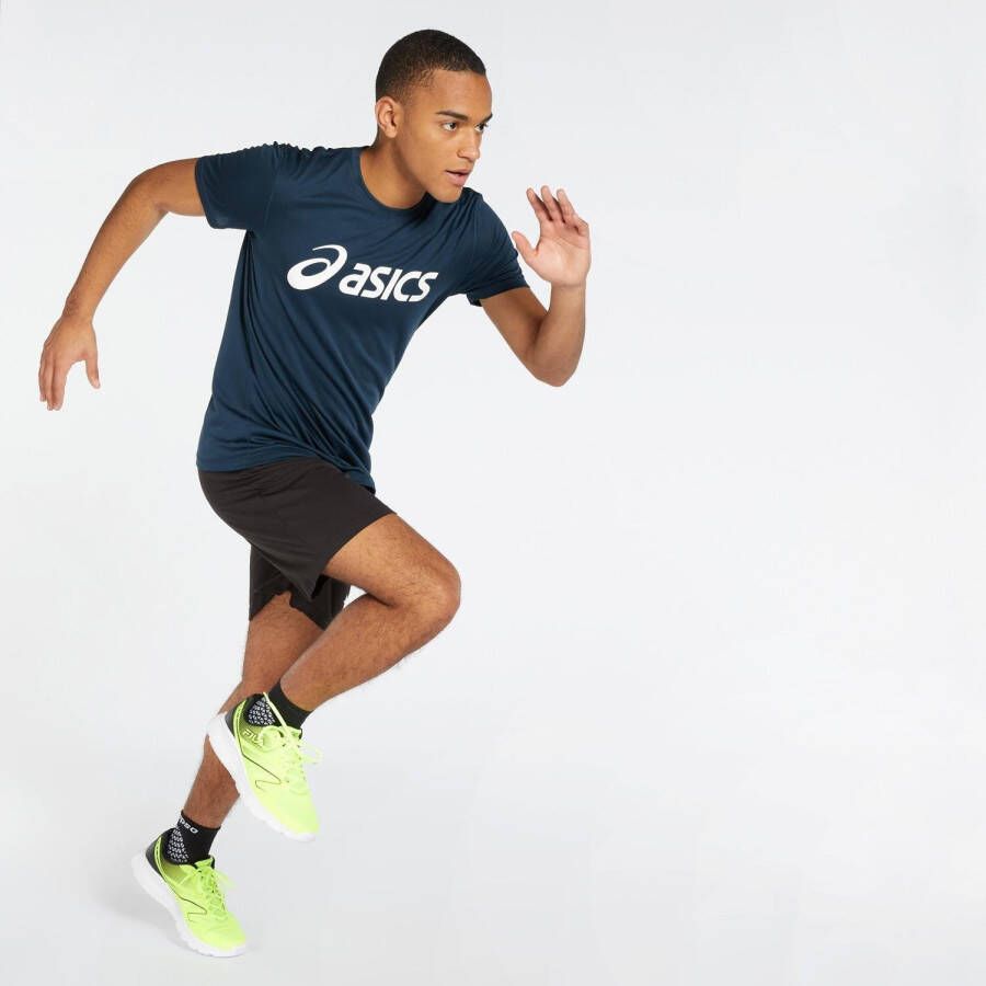 ASICS Core Logo T-Shirt Blue- Heren Blue
