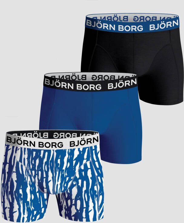Bjorn Borg essential boxers 3-pack zwart blauw