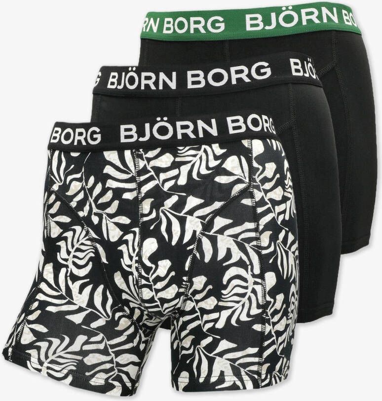 Bjorn Borg stretch boxers 3-pack zwart wit heren
