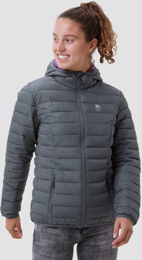 BORIKEN glena anorak down look outdoorjas grijs dames