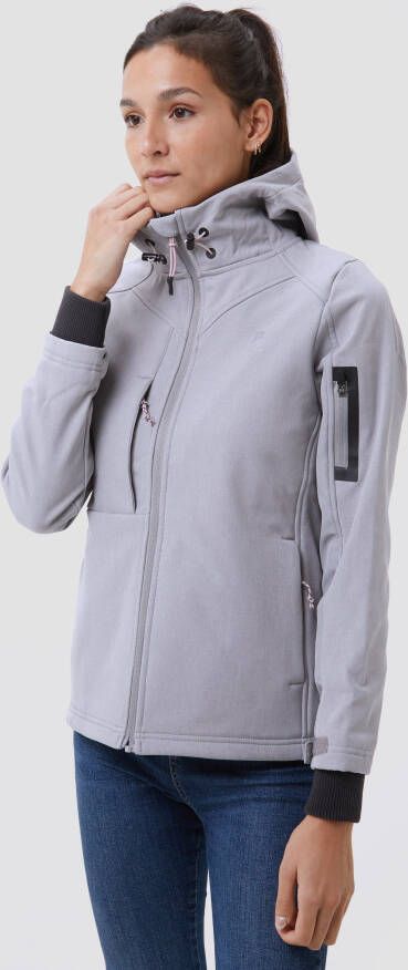 BORIKEN softshell outdoorjas grijs dames