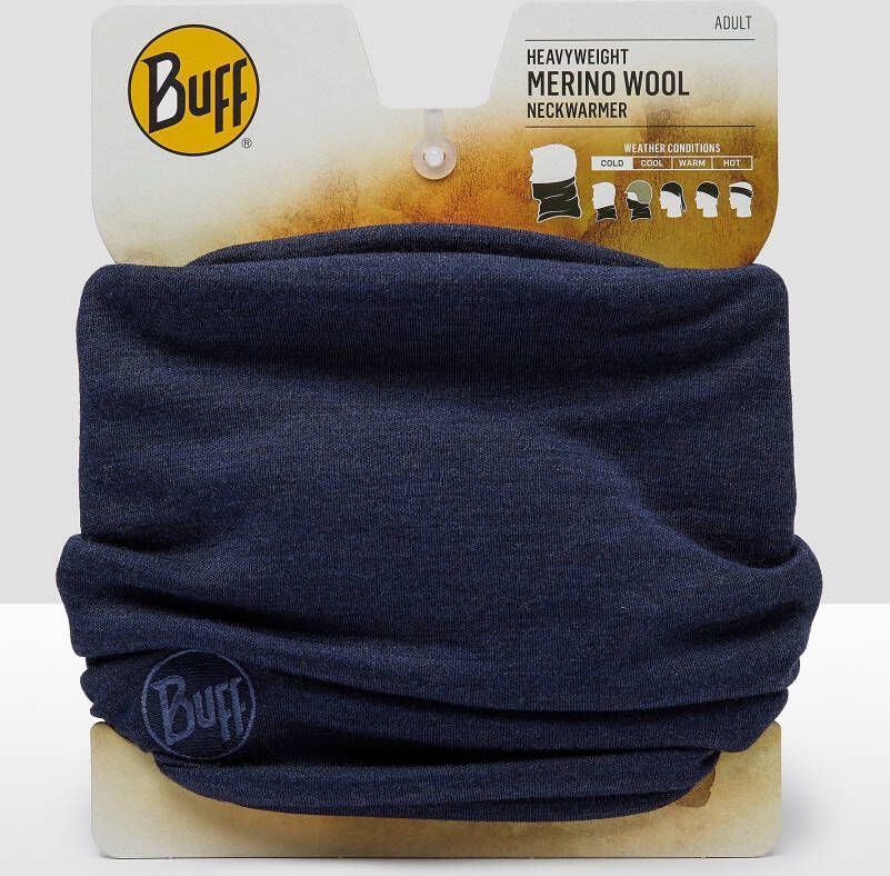 Buff merino heavywight merino wool sjaal blauw