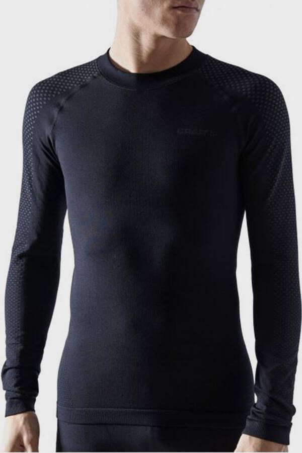Craft adv warm fuseknit thermoshirt zwart heren