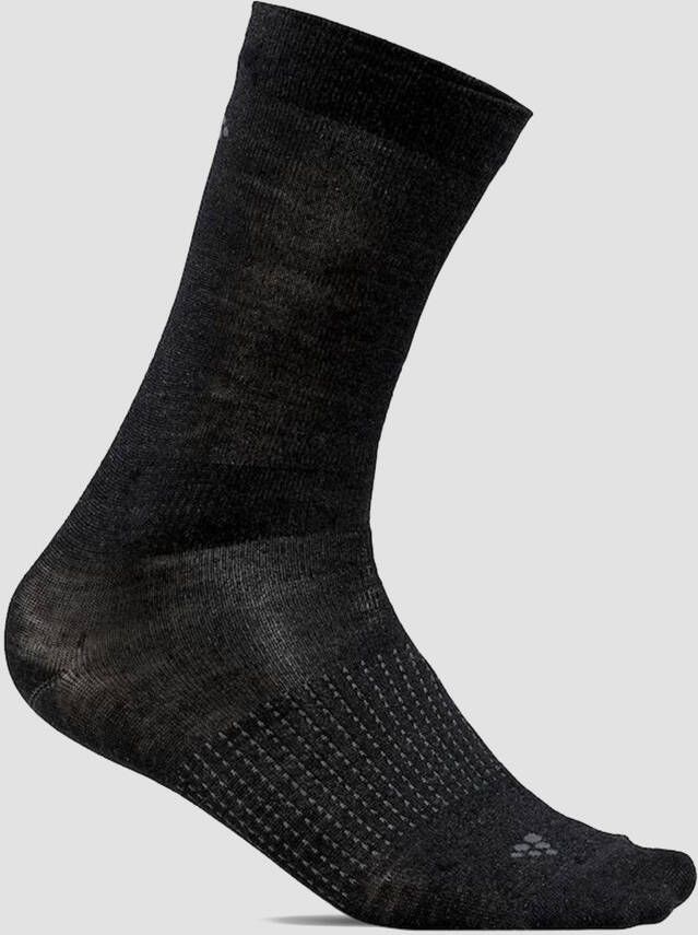 Craft core wool liner skisokken 2-pack zwart