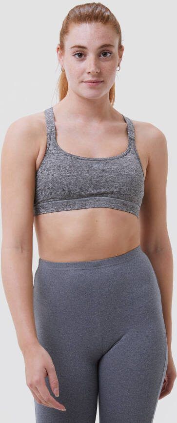 DOONE drytec crop sporttanktop grijs dames