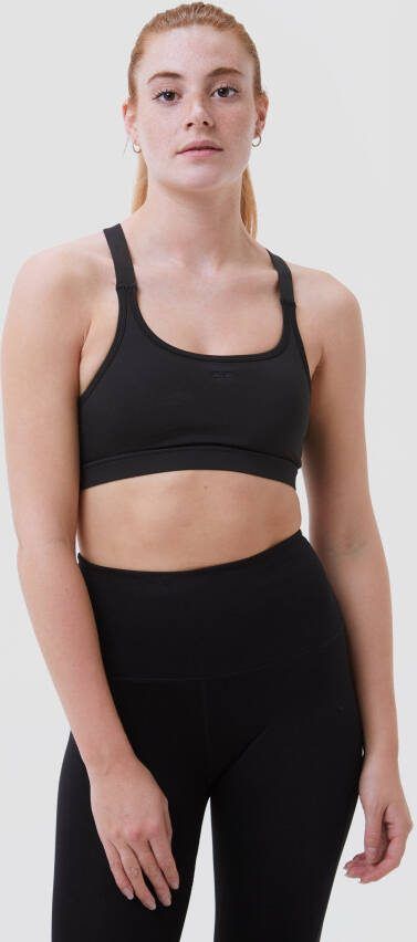DOONE drytec crop sporttanktop zwart dames