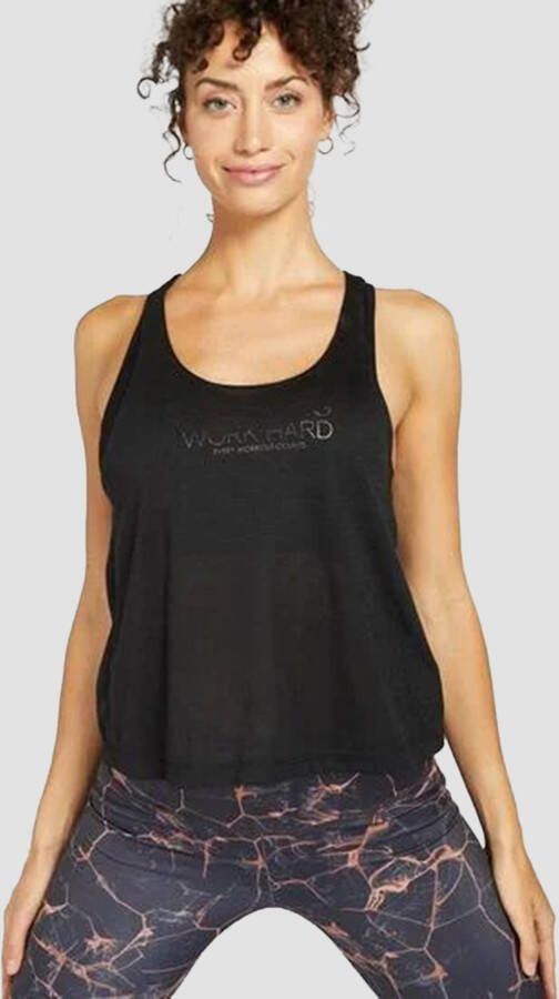 DOONE drytec sporttanktop zwart dames