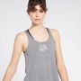 DOONE supportive aerobics racerback sporttanktop grijs zwart dames - Thumbnail 1