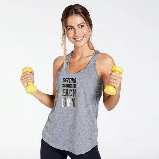 DOONE supportive sporttanktop grijs dames