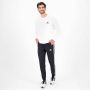 Adidas Essentials Fleece 3-Stripes Tapered Cuff Sweatpants Zwart Heren - Thumbnail 9
