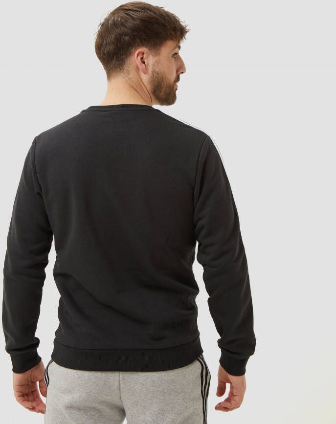 Adidas essentials 3 stripes fleece sweater zwart heren