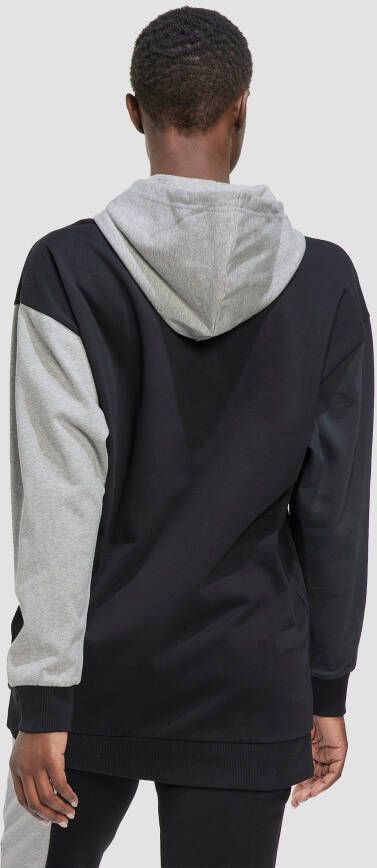 Adidas essentials colorblock logo oversized trui zwart grijs dames