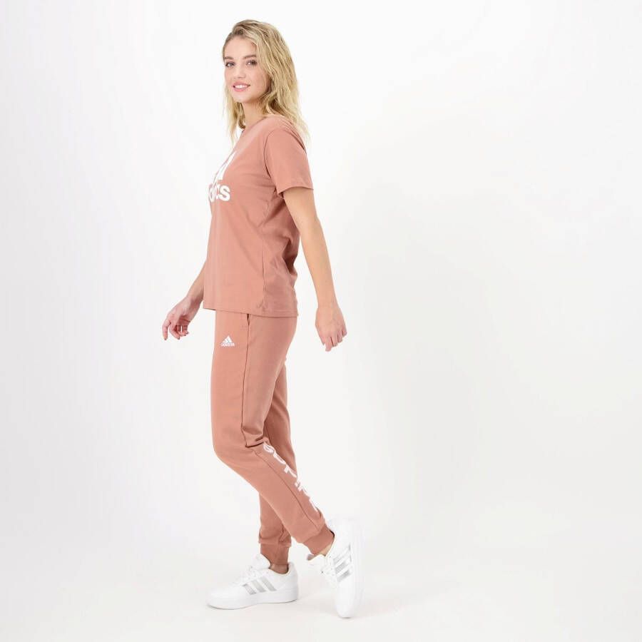 Adidas linear joggingbroek roze dames