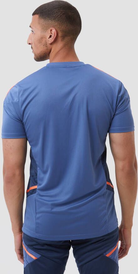 Adidas manchester united fc condivo 22 trainingsshirt 22 23 blauw oranje heren
