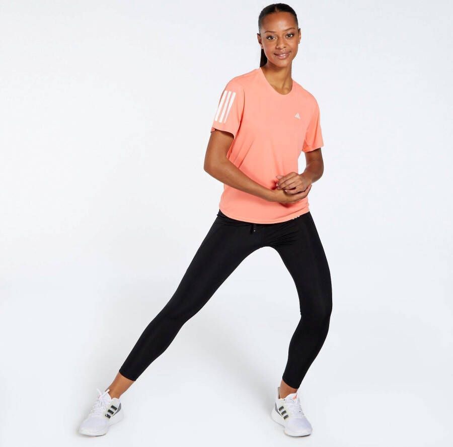 Adidas own the run hardloopshirt roze dames