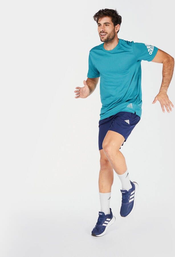 Adidas training hardloopshort blauw heren
